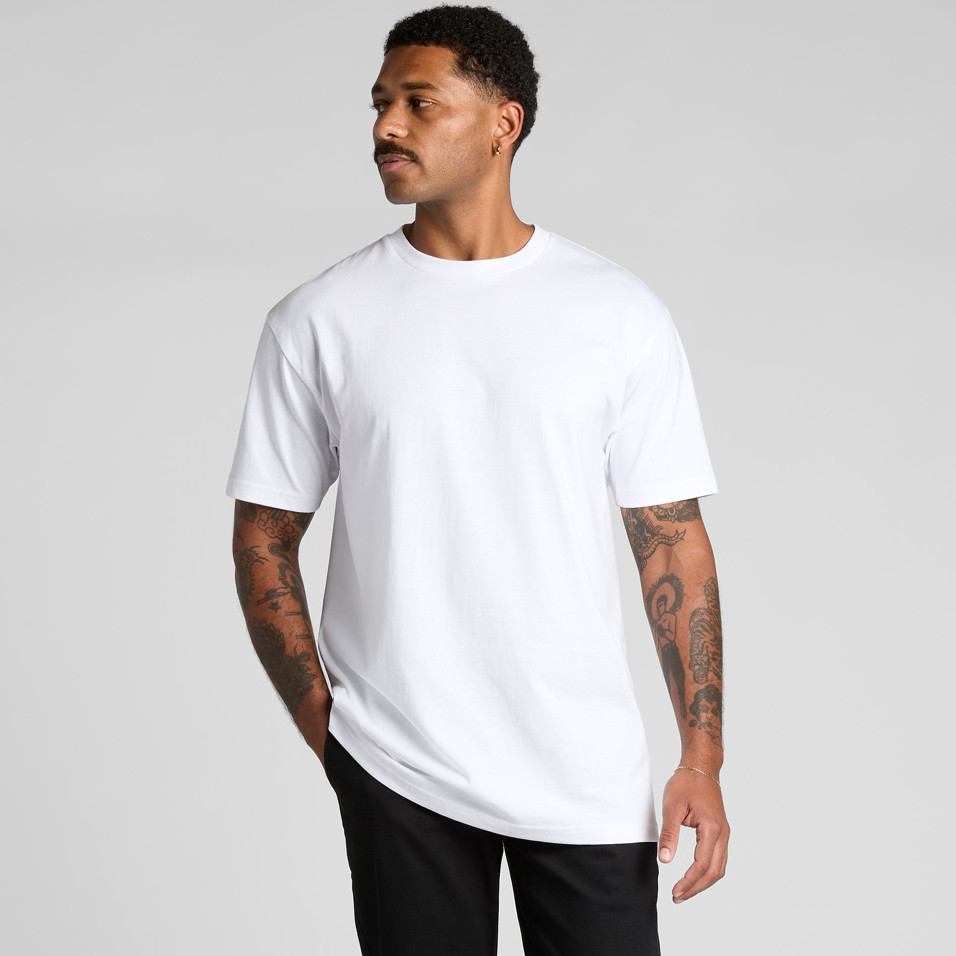 Heren T-shirt Bedrukken AS Colour Block Tee 5050