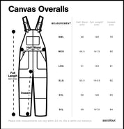 Mens Heavy Duck Canvas Overalls