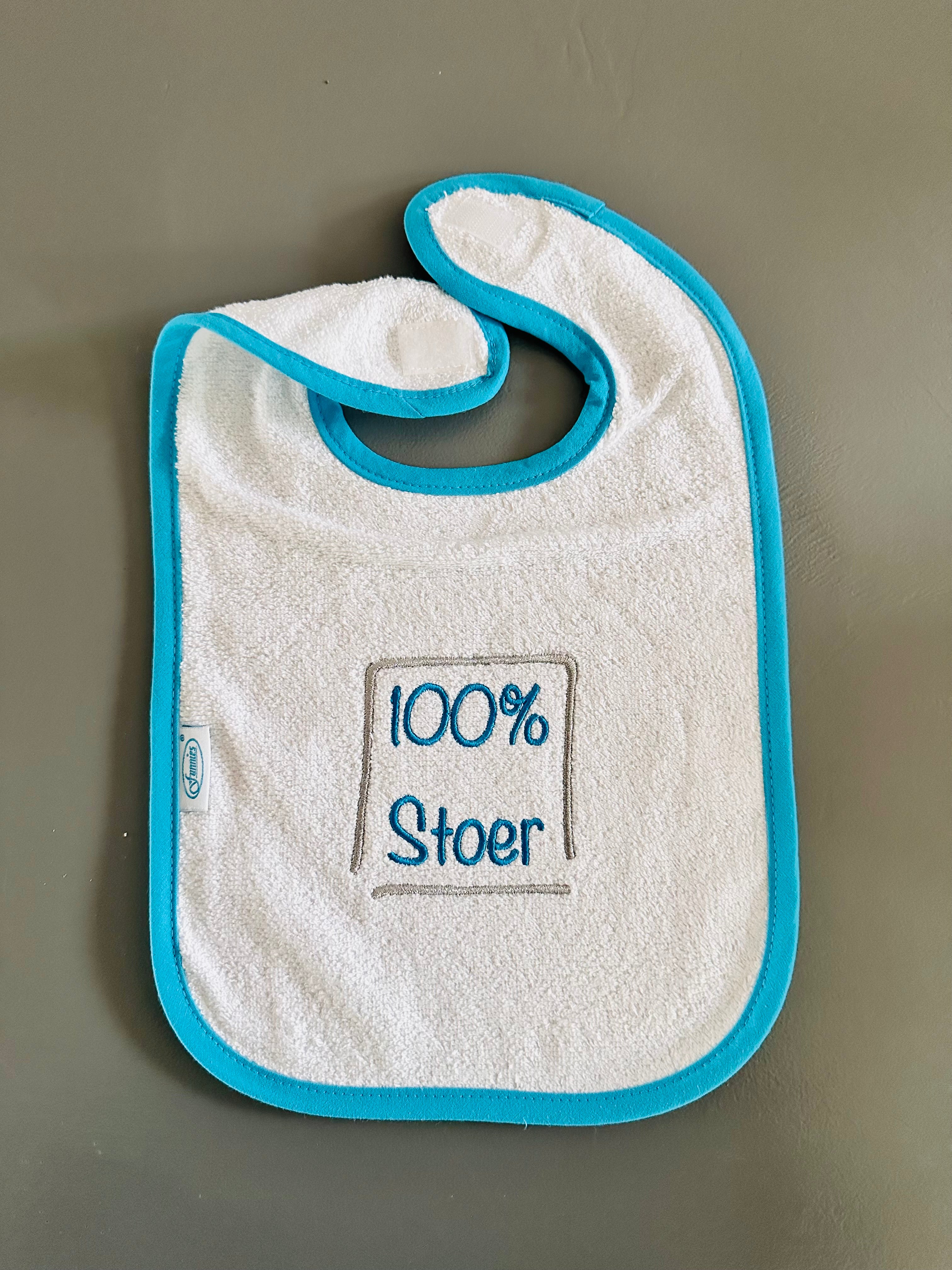 Slabbetje met tekst 100% Stoer