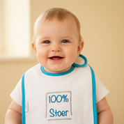 Slabbetje met tekst 100% Stoer
