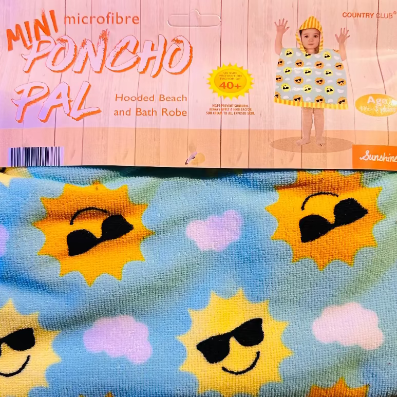 Poncho 1-3 jaar UV 40 Protection