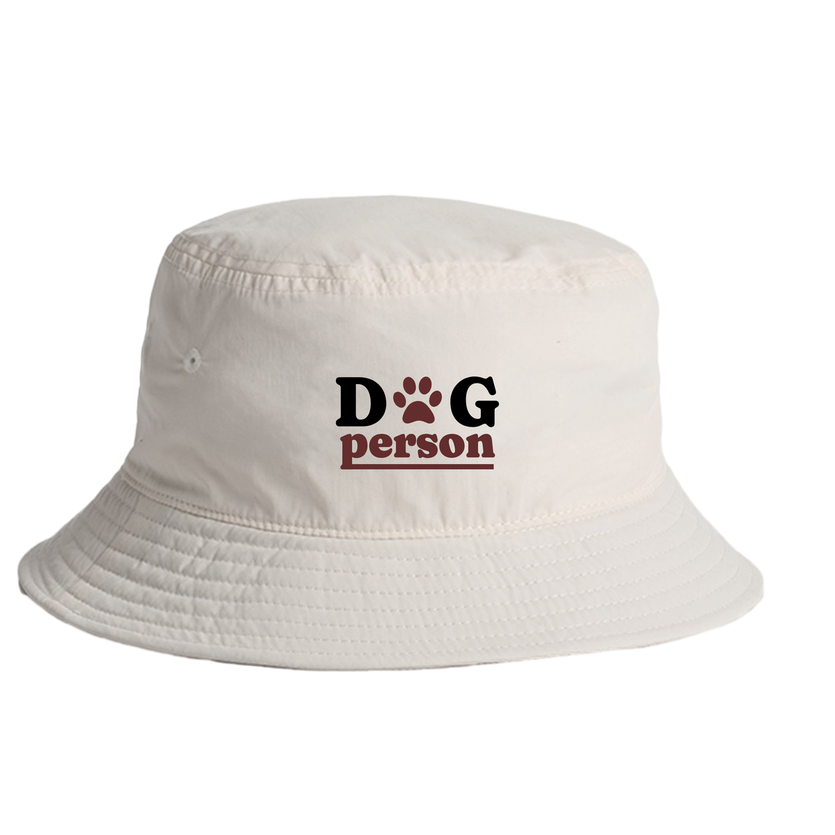 Nylon Bucket Hat 1171 Bone Dog Person