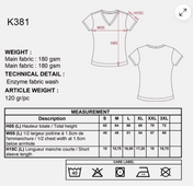 Dames v-hals T-shirts slimfit KB381
