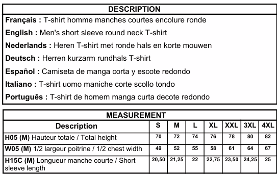 Heren slimfit T-shirts KB356