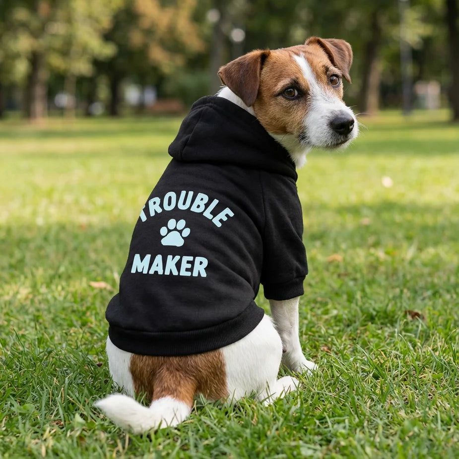 Bedrukbare Honden Hoodie PP002 Ribbed Fleece