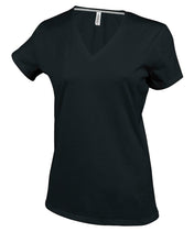 Dames v-hals T-shirts slimfit KB381