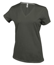 Dames v-hals T-shirts slimfit KB381