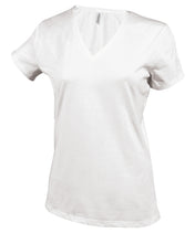 Dames v-hals T-shirts slimfit KB381