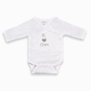 Overslag Rompertje Maat 50-56 met Tekst Oom